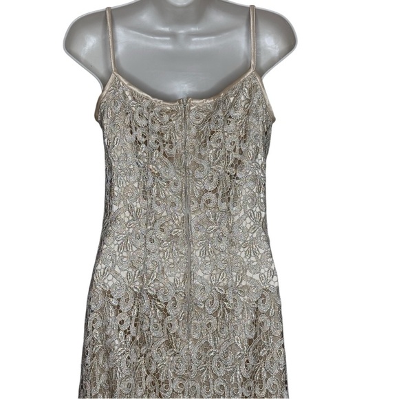 Aspeed Women’s Juniors Formal Elegant Cream Lace Dress With Shawl Size 3/4 - Picture 10 of 14